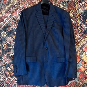 Brooks Brothers Navy Pinstripe Suit - Milano Cut (tailored).